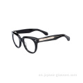 Precio de fábrica Lentes grandes de lujo Giros de acetato de borde completo para unisex